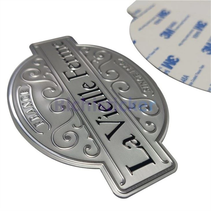 Metal Red Wine Bottle Labels